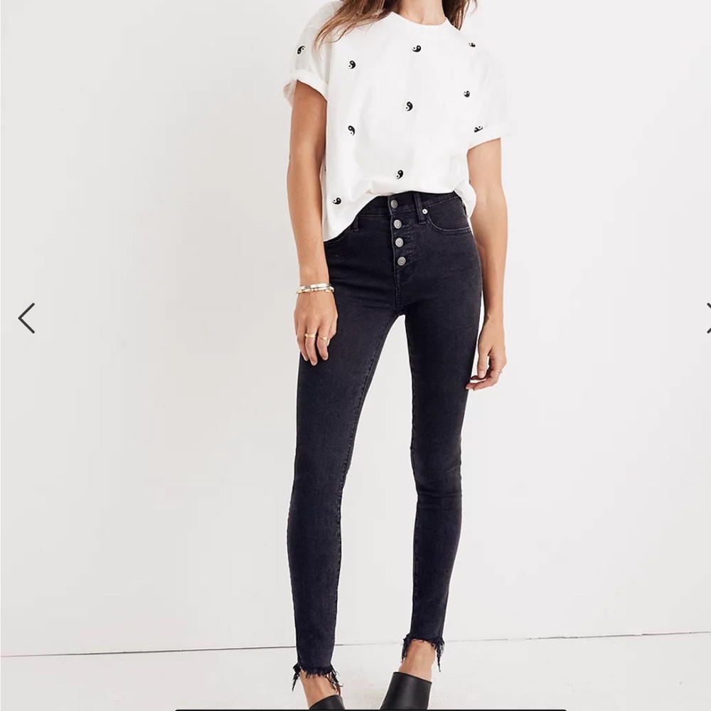 Madewell 9” high rise skinny